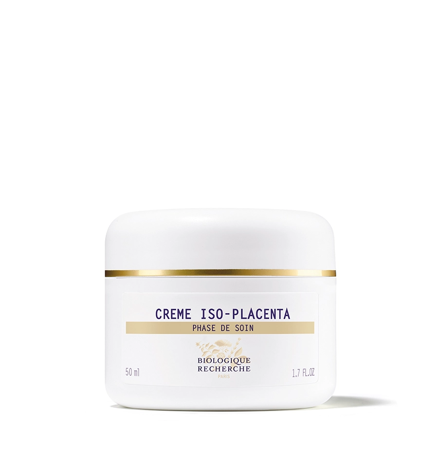 Crème ISO-Placenta, 抗皱、平滑肌肤的生物纤维面膜