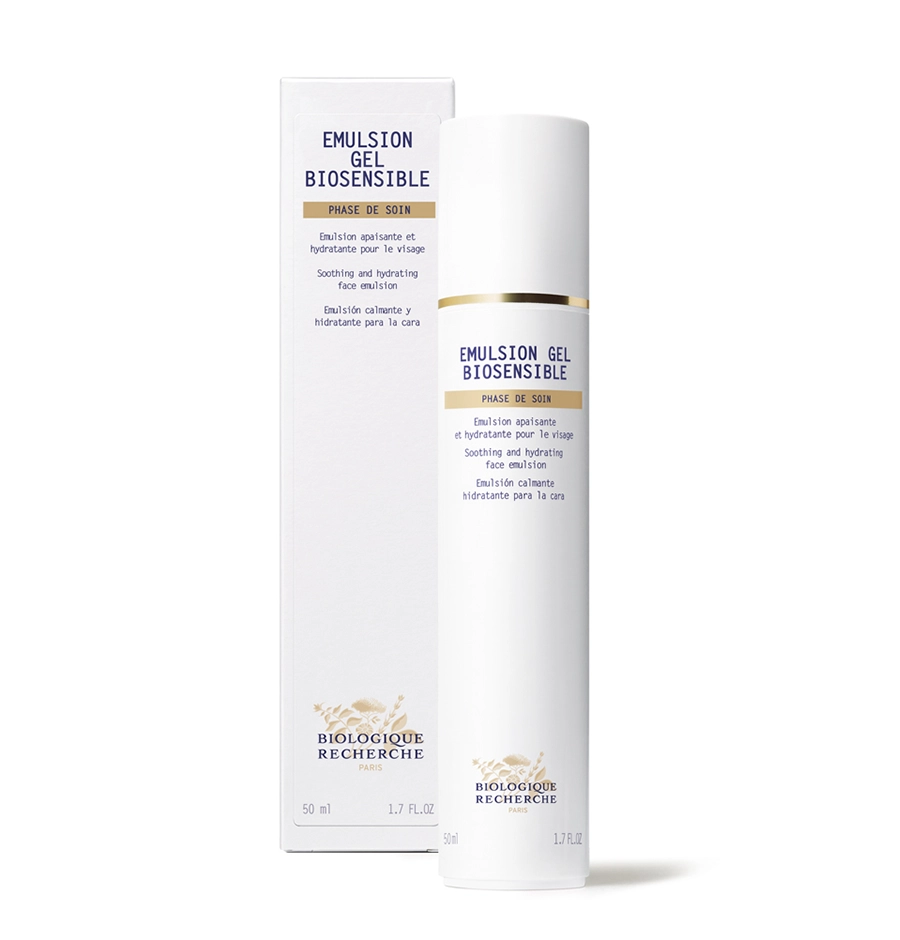 Emulsion Gel Biosensible, Soothing and moisturizing gel for the face