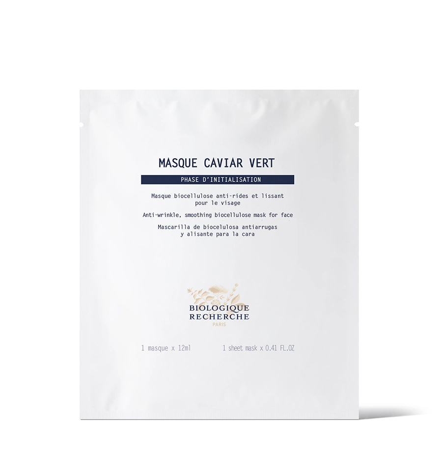 Masque Caviar Vert, 抗皱、平滑肌肤的生物纤维面膜
