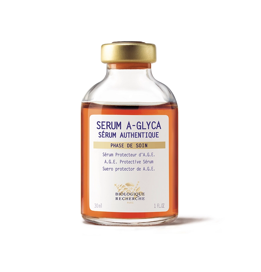 Sérum A-Glyca, 抗皱、平滑肌肤的生物纤维面膜